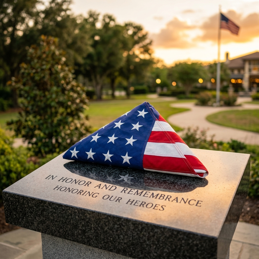 Veteran Tribute and American Flag